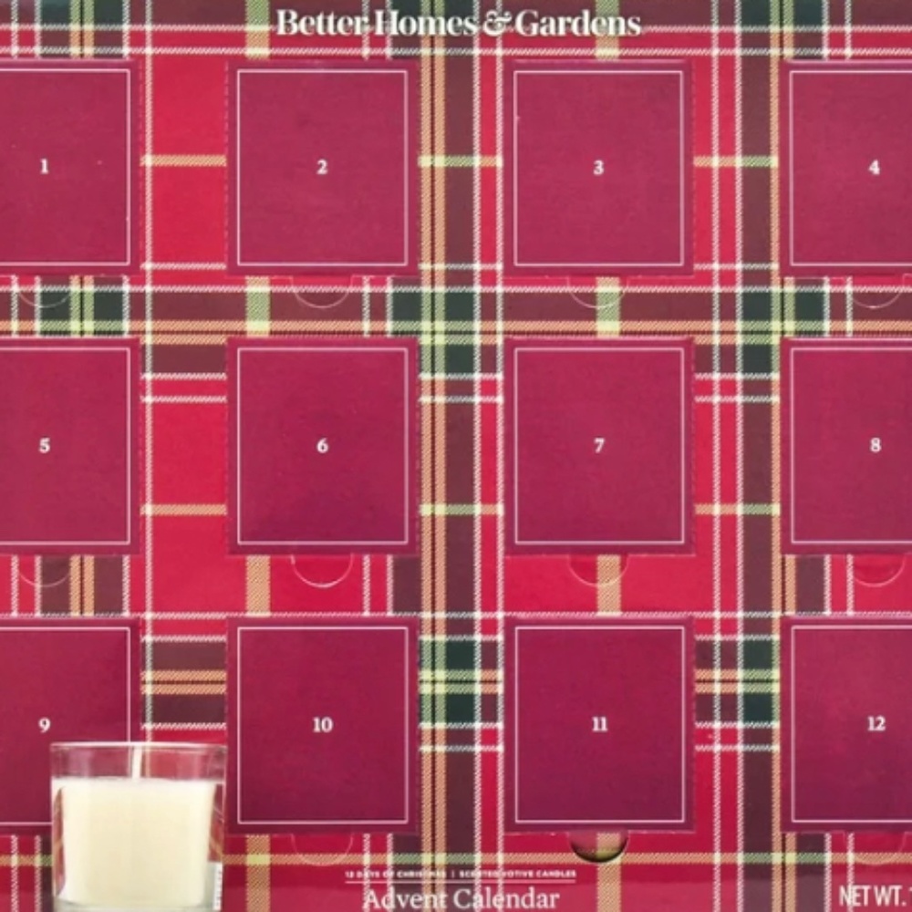 Better Homes & Gardens 12-Day Scented Christmas Holiday Candle Advent Calendar